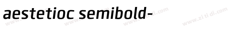aestetioc semibold字体转换